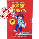 Horrid Henry Pack of 10 Books by Francesca Simon (Red)