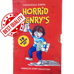 Horrid Henry Pack of 10 Books by Francesca Simon (Red)