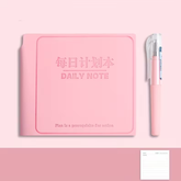 Minimalist Daily Note Planner and Matching Pen Set