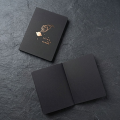 Cosmic Cat Black Notebook