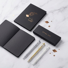 Cosmic Cat Black Notebook