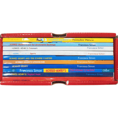 Horrid Henry Pack of 10 Books by Francesca Simon (Red)