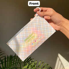 Aesthetic Printed Transparent Pouch