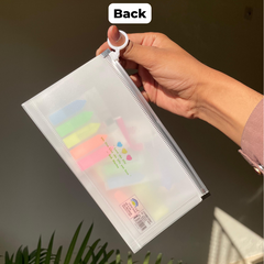 Aesthetic Printed Transparent Pouch