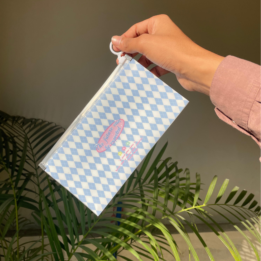 Aesthetic Printed Transparent Pouch