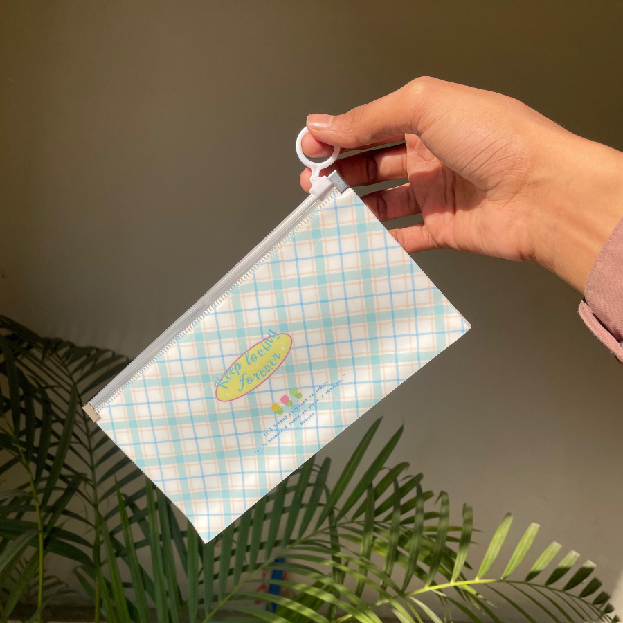 Aesthetic Printed Transparent Pouch