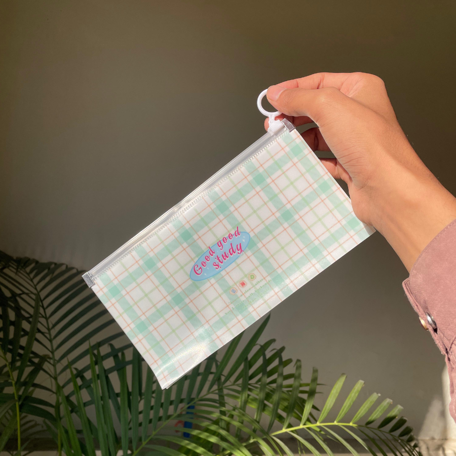 Aesthetic Printed Transparent Pouch