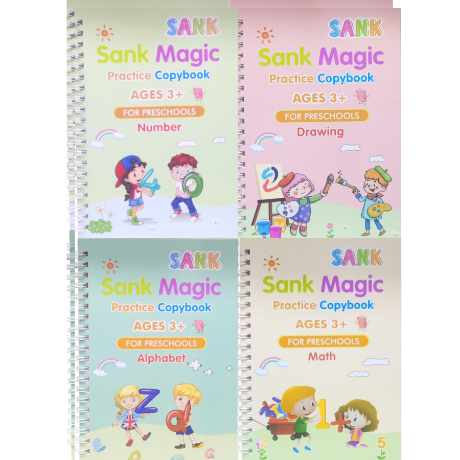 Magic Practice Copybook For Preschools (Pack of 4)