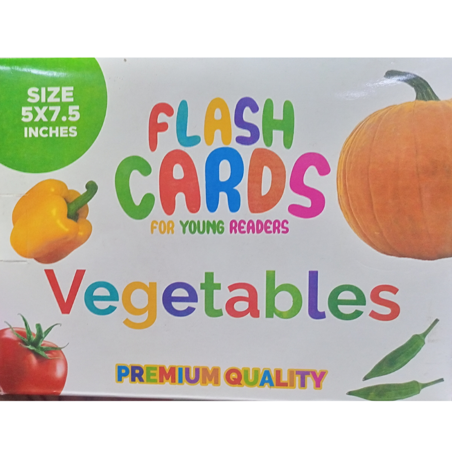 Vegetables Flash Cards for Young Reader