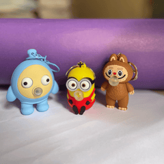 Bubble Face Keychain