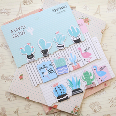 Lovely Cactus Magnetic Bookmarks (Pack of 04)